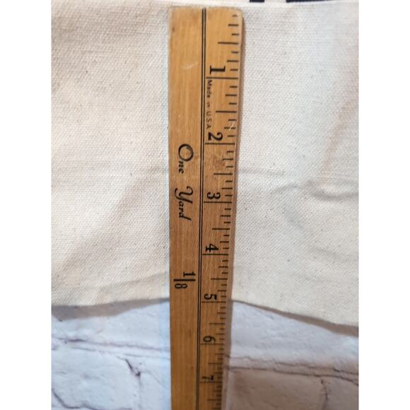 New Vanity Fair Magazine Natural Canvas Tote Book Bag Double Handle 15" x 14.5" - Picture 7 of 7